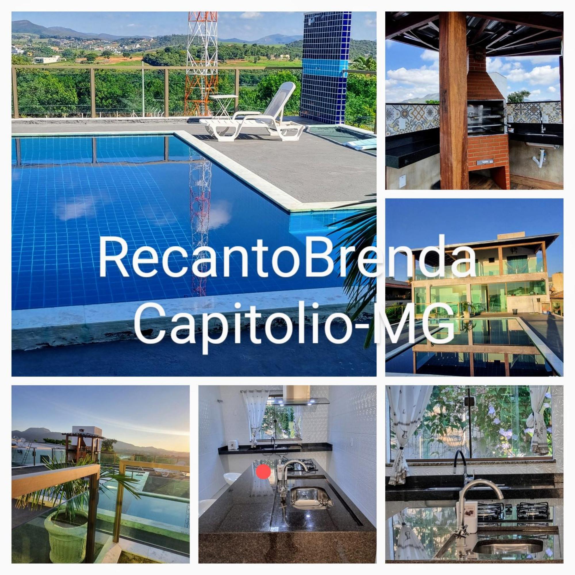 Recanto Brenda - Casa Luxo Capitolio Com Vista Pro Lago, Escarpas E Morrochapeu Экстерьер фото